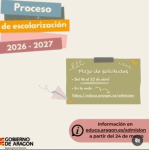 Proceso de escolarización 26/27